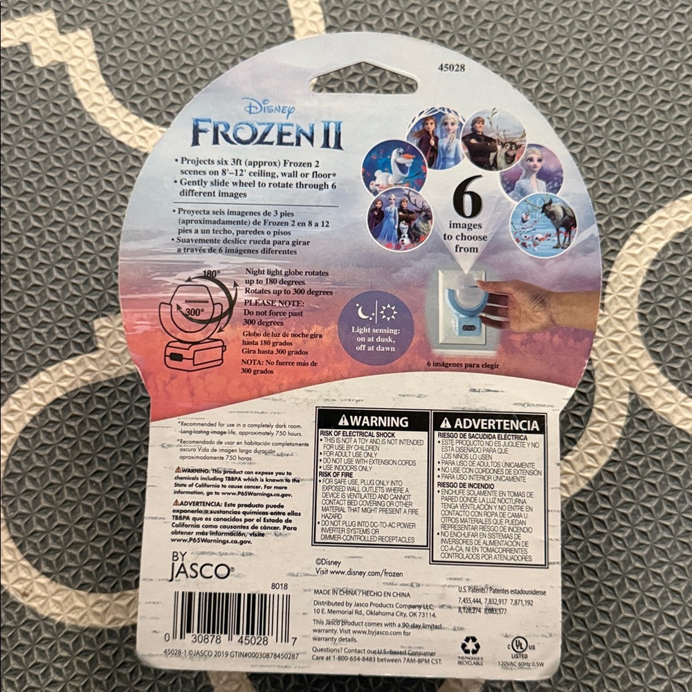 Projectables Disney Frozen 2 LED Projector Plug-In Night Light - Picture 2 of 5